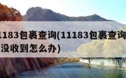 11183包裹查询(11183包裹查询本人没收到怎么办)