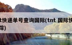 tnt快递单号查询国际(tnt 国际快递跟踪)