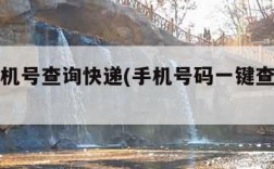 邮政手机号查询快递(手机号码一键查询邮政快递)