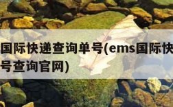 ems国际快递查询单号(ems国际快递查询单号查询官网)