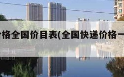 快递价格全国价目表(全国快递价格一览表2021)