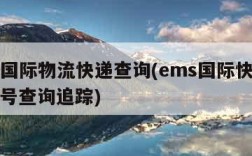 ems国际物流快递查询(ems国际快递查询单号查询追踪)