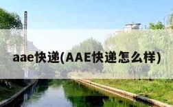 aae快递(AAE快递怎么样)