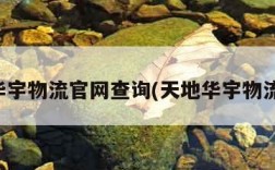 天地华宇物流官网查询(天地华宇物流简介)