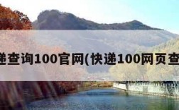 快递查询100官网(快递100网页查询)