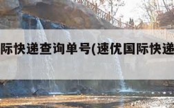 速优国际快递查询单号(速优国际快递客服电话)