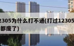 12305为什么打不通(打过12305的人都废了)