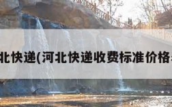 河北快递(河北快递收费标准价格表)