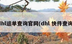 dhl运单查询官网(dhl 快件查询)