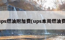 ups燃油附加费(ups本周燃油费)