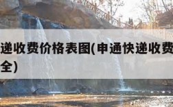 申通快递收费价格表图(申通快递收费价格表图片大全)